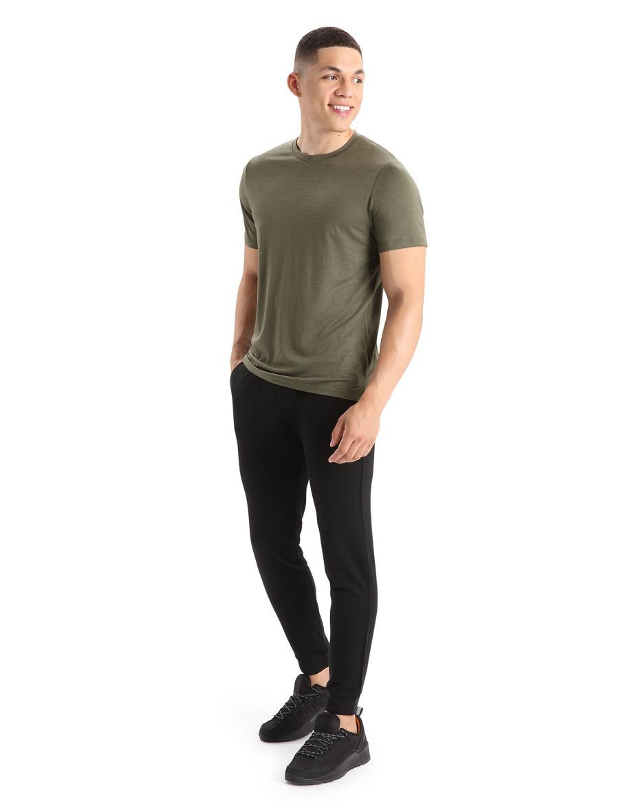 Koszulki Icebreaker Merino Tech Lite II Krótkie Sleeve Tee Męskie Oliwkowe | PL 1780RVDW